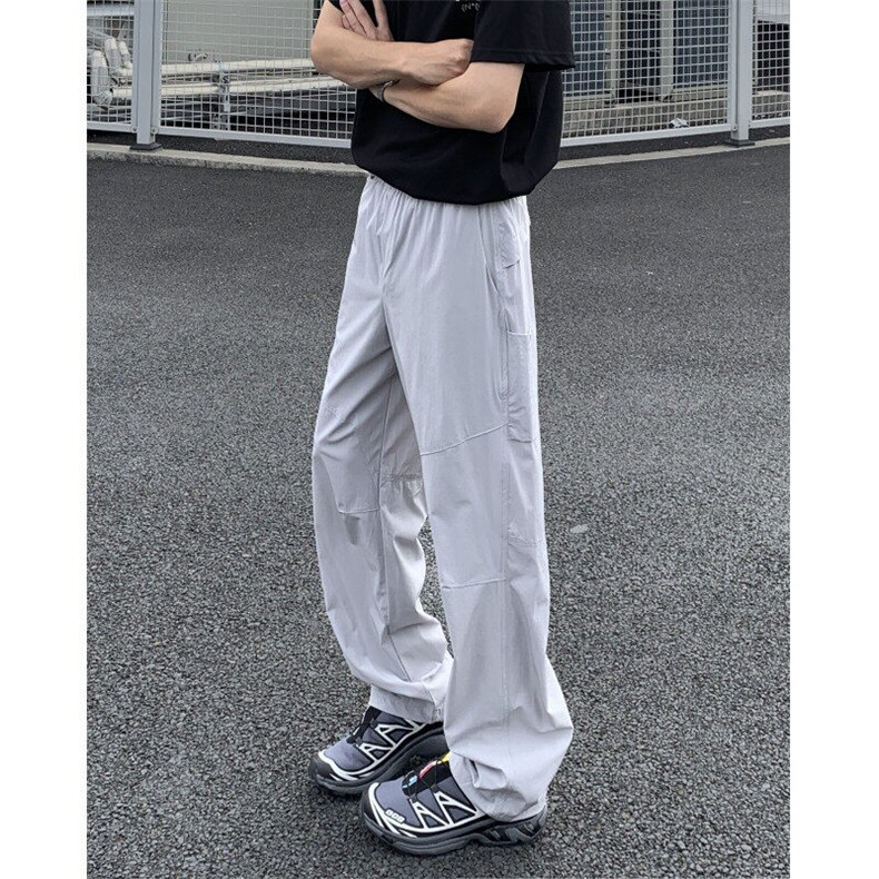 夏季轻薄解构凉感冲锋裤宽松直筒休闲裤特P50,男装休闲裤,电商D205