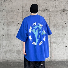 B239-1177-P28字母抽象印花体恤夏季高克重落肩袖短袖T恤美式，男装T恤，星座514-2(原B239)