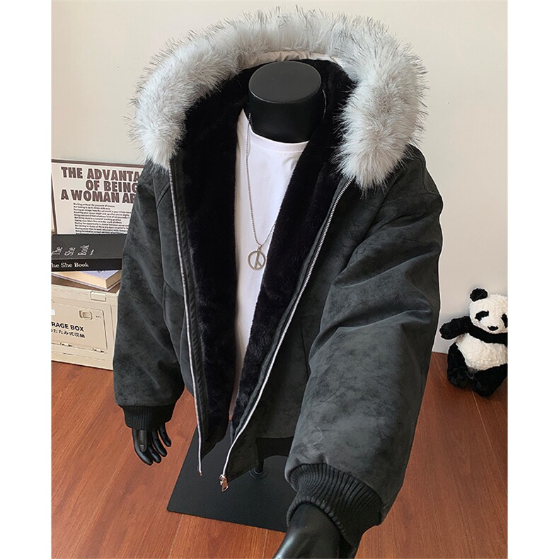 大理石座山雕连帽绒毛刺绣外套冬季棉服夹克XZ514-2-25106-特P100图片