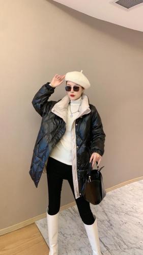 芊芊细羽9205款羽绒服M、L、棱形格衔线一手长，不挑人穿,女装羽绒服,芊芊细羽