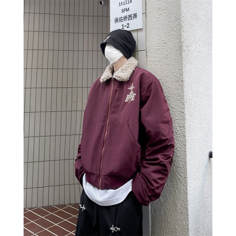 新款冬季时尚百搭宽松棉服外套M052-P80,男装夹克,星座308B-2