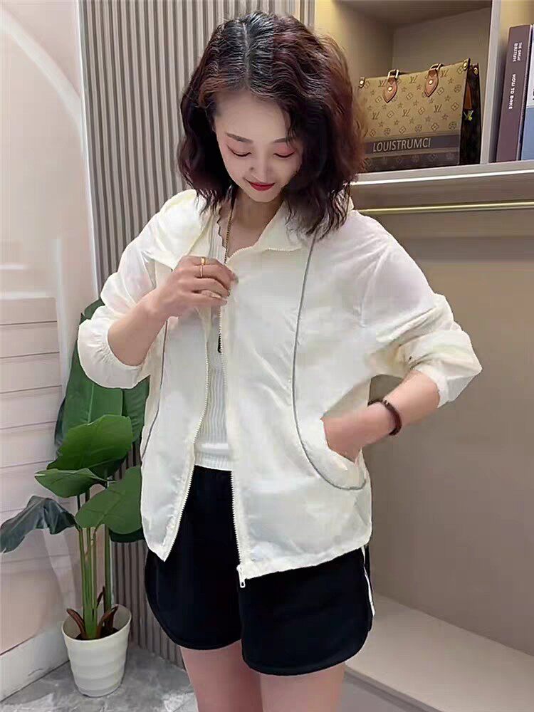 2025年夏季薄款修身型休闲开衫防晒衬衣，女装衬衫，翩雅女装供货