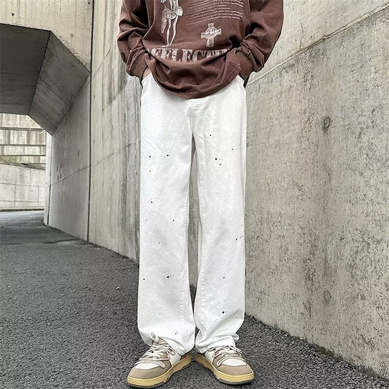 美式牛仔裤男春秋新款休闲直筒裤NC911P38,男装牛仔裤,星座1116-2