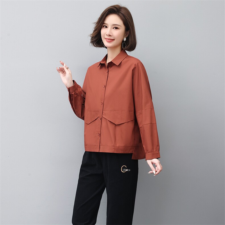 2023春季新款时尚简约大方气质优雅显瘦休闲百搭潮流衬衫外套,女装套装/套裙,独衣靓