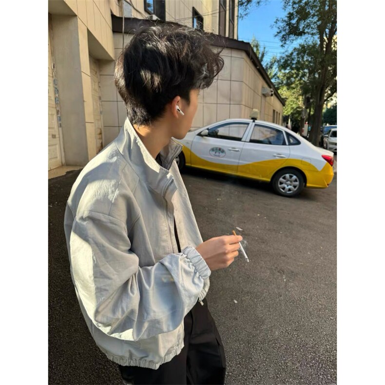现货自制垫肩三防面料cleanfit外套子母带夹克男女,男装夹克,星座807