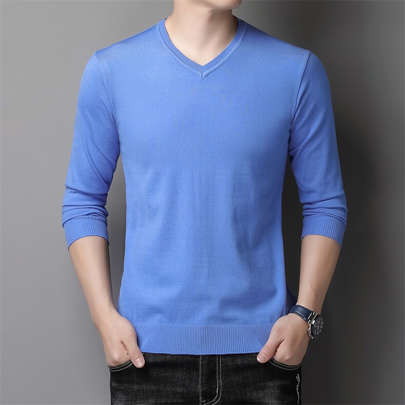 2024秋冬款1318P75宽松直筒长袖大码男装毛衣10码模特图，男装针织衫/毛衣，星座1106-1