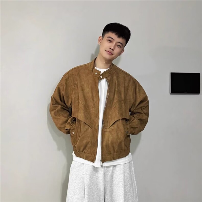 美式复古MA1飞行员夹克男2025秋冬宽松休闲棒球服工装外套潮,男装夹克,四季星座505