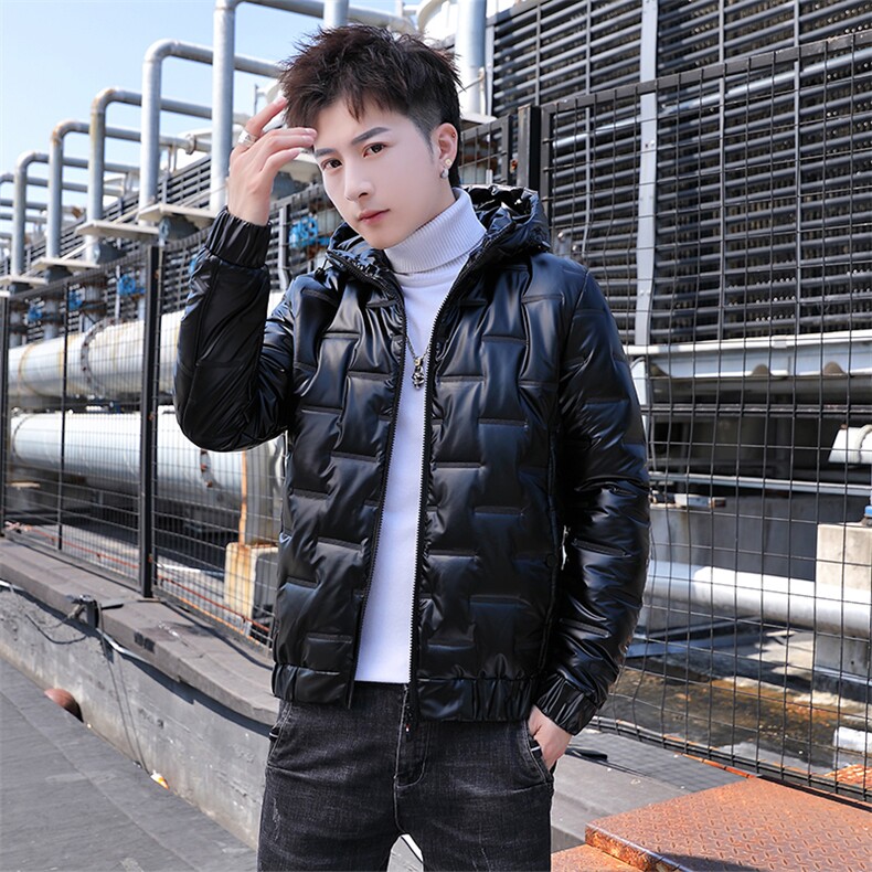 时尚冬季棉服男士冬季高端潮流外套男加厚上衣连帽服短款夹克上衣,男装棉衣,电商B212（原钱塘6029）
