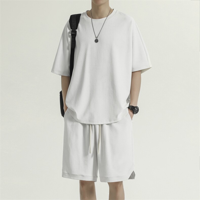 夏季清爽套装时尚百搭衣服一套搭配痞帅夏天高端帅气TZ10-特批-65,男装休闲套装,星座718