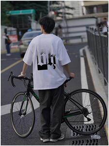 重磅前发泡后大印花短袖港风T桖 （260克）202-8-T261-P38-控48图片