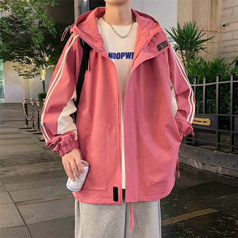 秋季新款二开宽松夹克男撞色三防冲锋衣外套DSA157B-JK7832-特P75,男装夹克,电商A157B