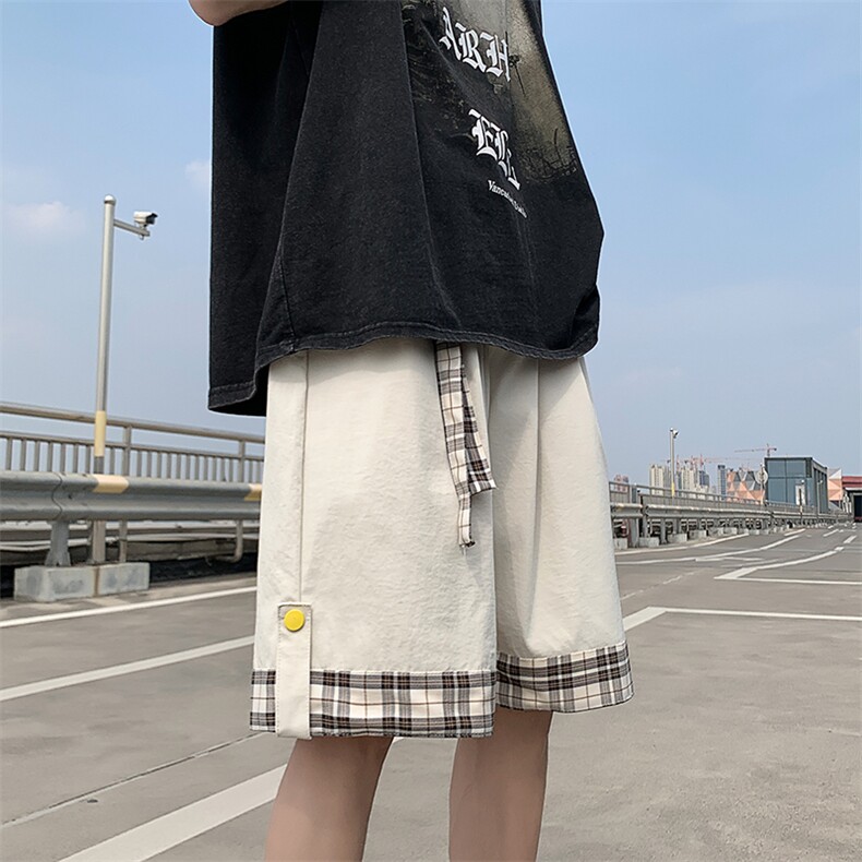 夏季新款运动短裤男ins简约百搭休闲裤子宽松直筒五分裤K3388-P26,男装休闲裤,星座512-3