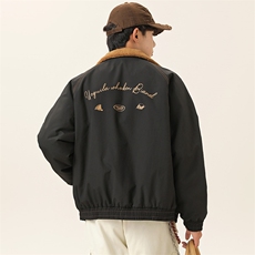 2025冬季新款男装日系潮牌两面穿宽松休闲棉服加厚外套MY388-F165，男装棉衣，电商A101（原外27）