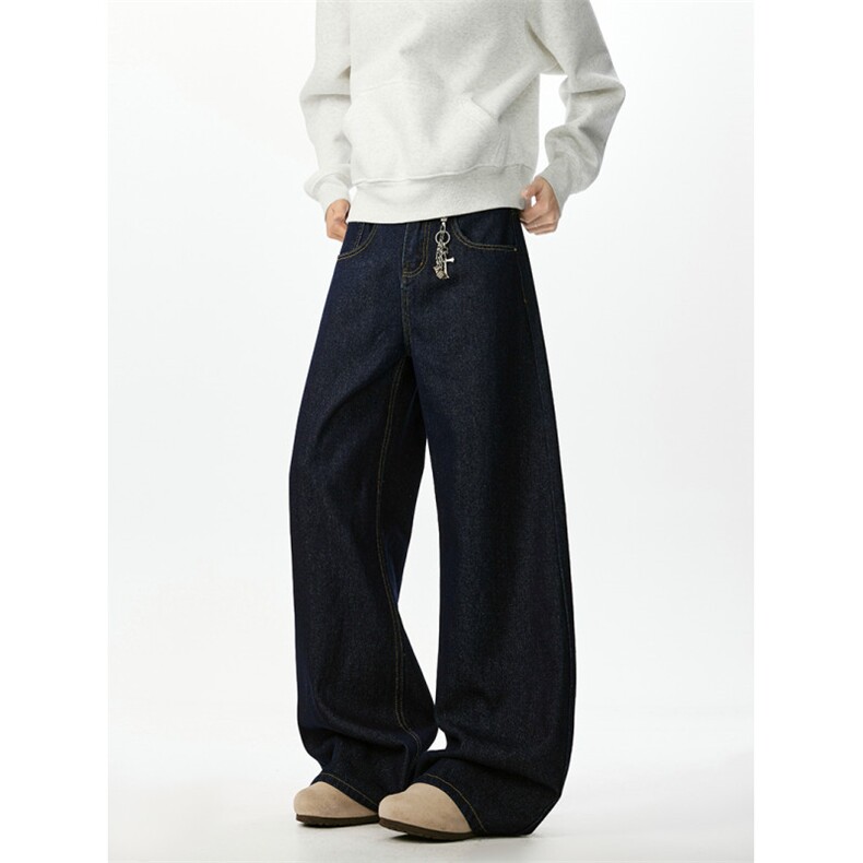 美式丹宁色弯刀牛仔裤男潮牌香蕉休闲长裤喇叭裤K2511P55,男装牛仔裤,电商A062