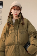 中性风23冬季情侣百搭立领潮流印花加厚羽绒服外套YR219P195控258，男装羽绒服，电商A247