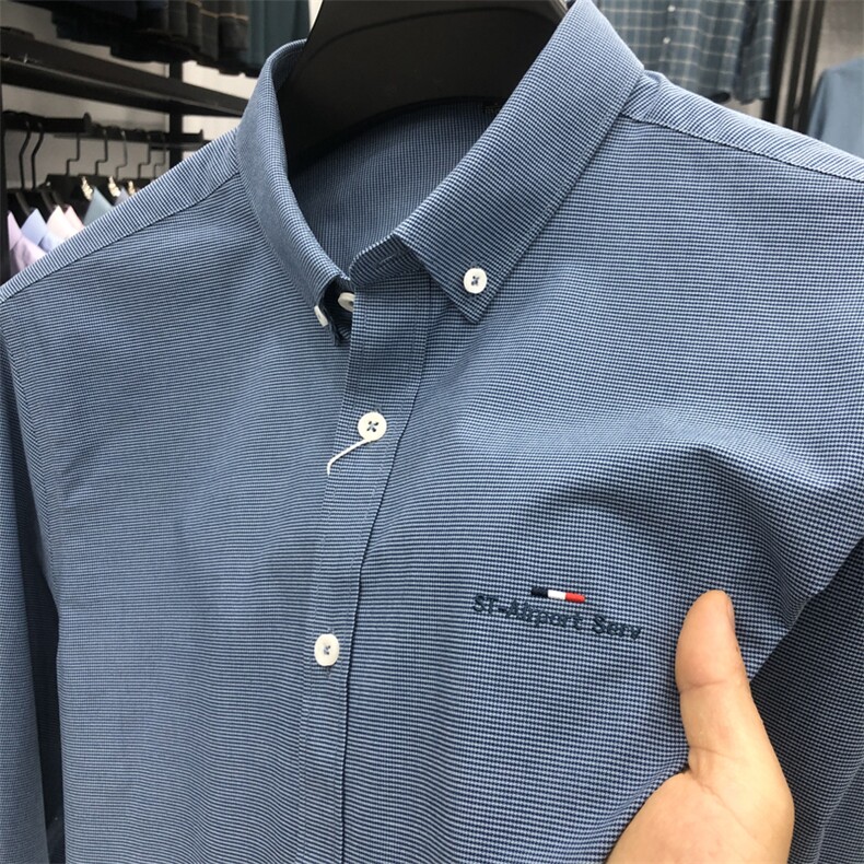 FN823629钱塘2020-1夏季新款宽松男士长袖衬衣四季通用衬衫P71,男装衬衫,钱塘207-1