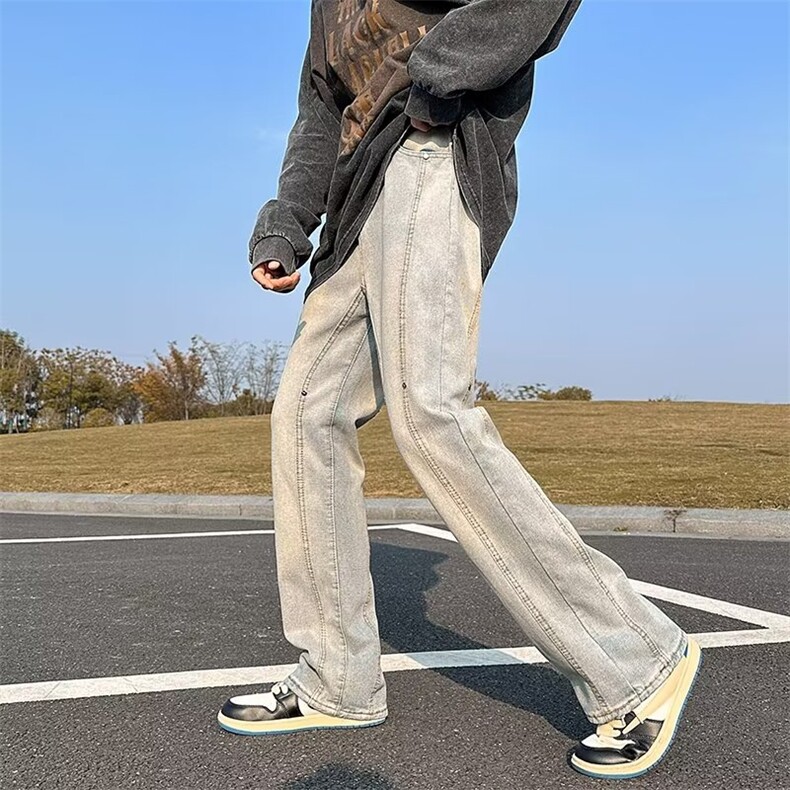 牛仔裤男春季潮大码休闲裤子高街NT742P43,男装牛仔裤,星座1116-2