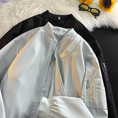 美式ins棒球服外套男女潮牌宽松痞帅设计感飞行员夹克HJ488-P65，男装夹克，星座1008