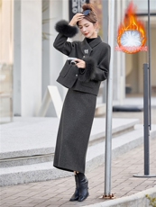 现货新中式风羽绒服女时尚2025冬季90白鸭绒套装羽绒服，女装羽绒服，众宇琦