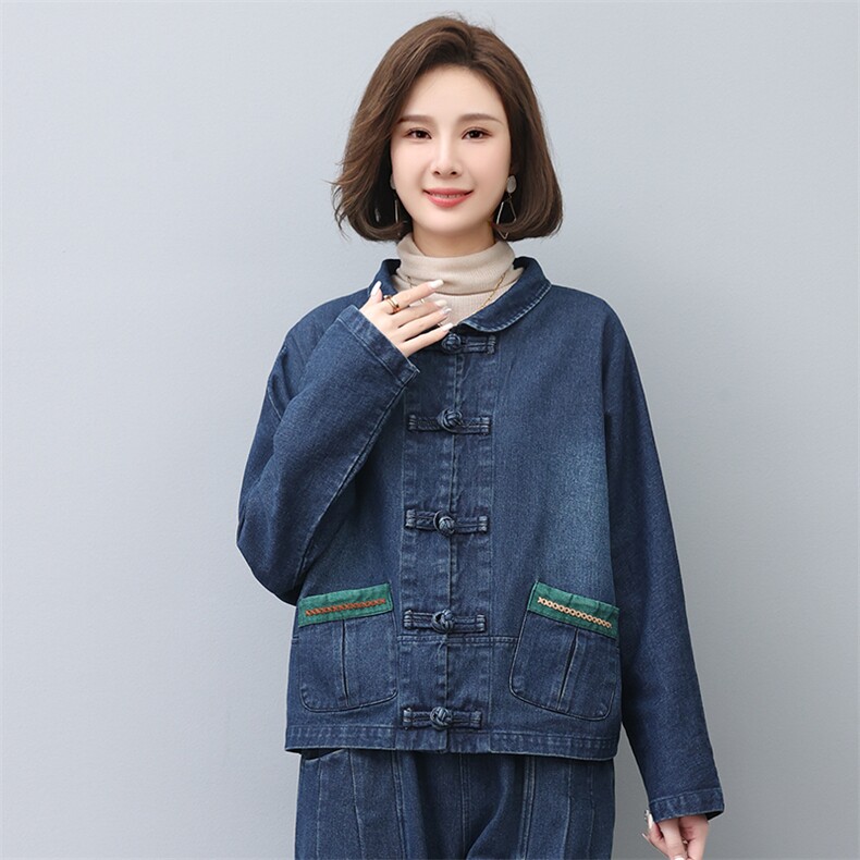 时尚宽松牛仔外套女秋冬季新款韩版显瘦长袖上衣百搭休闲夹克图片