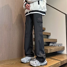 KZ124机能防水冲锋裤子男2024春季新款设计感小众拉链，男装休闲裤，星座218-1（原230）