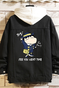牛仔夹克男大码牛仔外套男茄克 NJ77240-P60 加绒款-P75图片