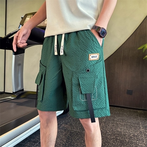 社会小伙夏季男士工装短裤时尚潮流直筒五分裤C208-6706特P35控59图片