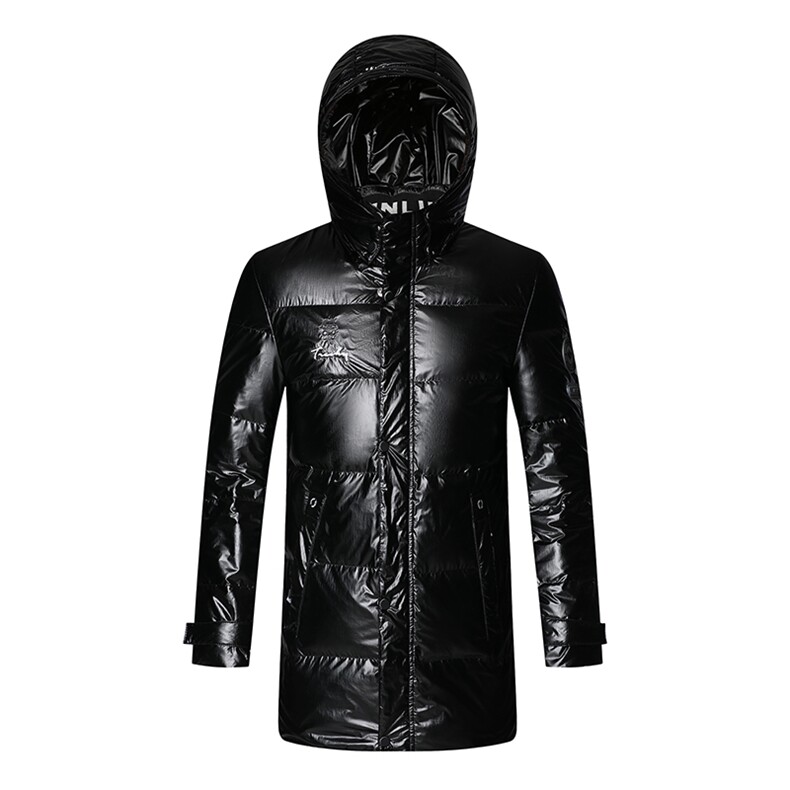 冬季新款羽绒服男中长款外套中年爸爸装厚连帽上衣HPN19008-P300图片