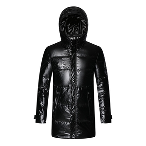 冬季新款羽绒服男中长款外套中年爸爸装厚连帽上衣HPN19008-P300图片