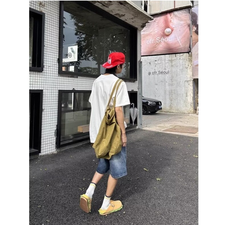 美式复古创意牛仔短裤男女高街直筒宽松阔腿五分裤A520-P42,男装牛仔裤,星座208-5