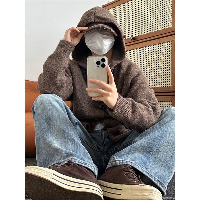 连帽毛衣开衫高品质鹿毛绒针织衫M-2XL图MY1028-P55,男装针织衫/毛衣,星座301C-5