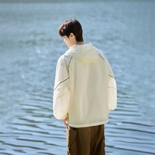 UPF50+有报告凉感轻薄透气宽松大码潮流防晒服DQC658-P48，男装防晒衣，电商B306