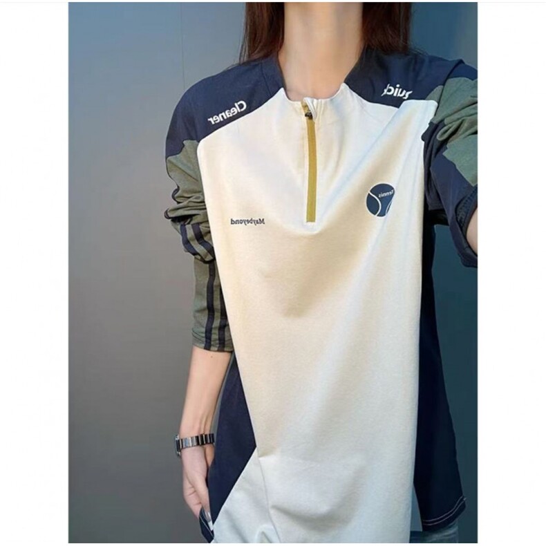 骑行服亨利领长袖t恤新款潮牌休闲打底衫A157B-T280-特P43,男装T恤,电商A157B