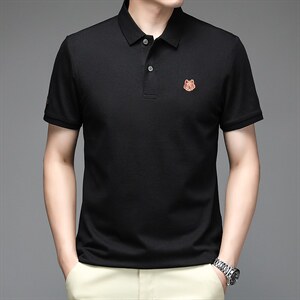POLO衫男上衣半袖男装衣服男士体恤衫T恤潮牌休闲翻领爸爸短袖男图片