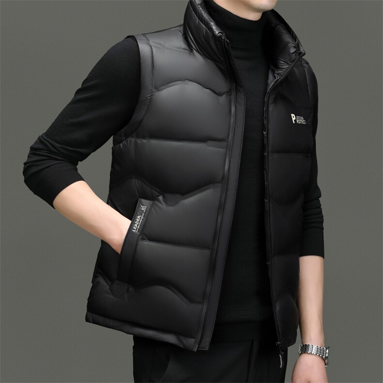 DF8012钱塘2020-2冬季时尚简约新款中年男士马甲羽绒服P158,男装羽绒服,钱塘207-2