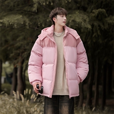 棉服撞色拼接灯芯绒外套男生冬季棉衣情侣装棉袄子M810-P85，男装棉衣，星座308B-2