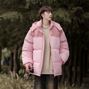 棉服撞色拼接灯芯绒外套男生冬季棉衣情侣装棉袄子M810-P85图片