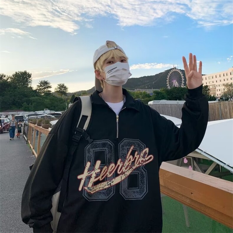 男2023年秋季新款卫衣长袖外套上衣W5096P32,男装卫衣,星座1116-2