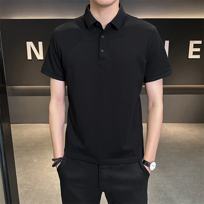夏季新款短袖型男纯色POLO衫T恤休闲百搭半袖上衣PL88-P33,男装Polo衫,星座310B-3