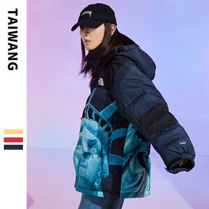 冬季棉服外套男潮港风宽松雪山短款情侣棉衣 A436-895-P150图片