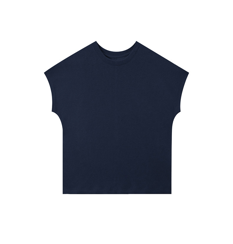 2025百搭时尚刺绣汤姆猫撞色插肩麻丝短袖，女装T恤，湘姗