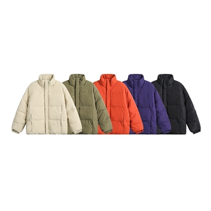 2025冬款纯色立领棉服--5215图片