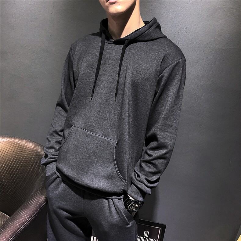 秋冬连帽卫衣大码男装宽松不倒绒加厚套头卫衣潮加肥加大卫衣P90,男装卫衣,星座802
