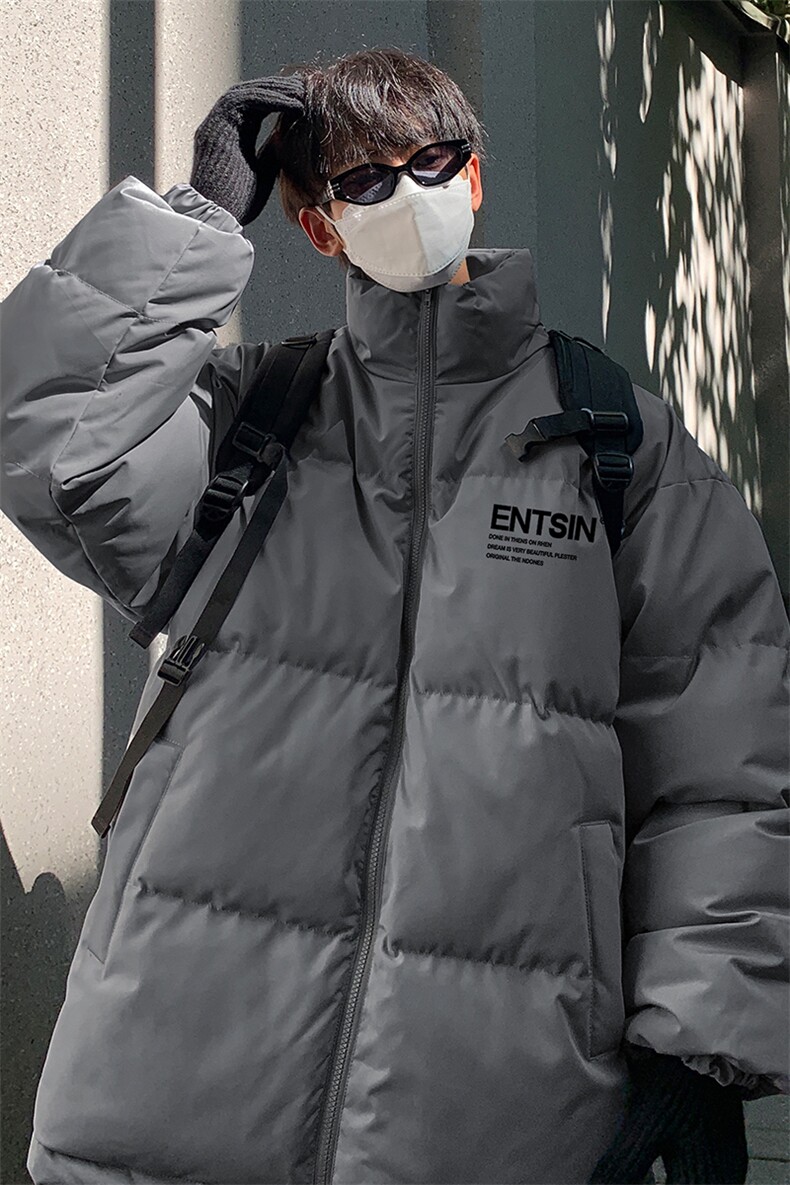 主推秋冬新款保暖立领宽松棉服外套男MY62039特批65控99,男装棉衣,电商A268A