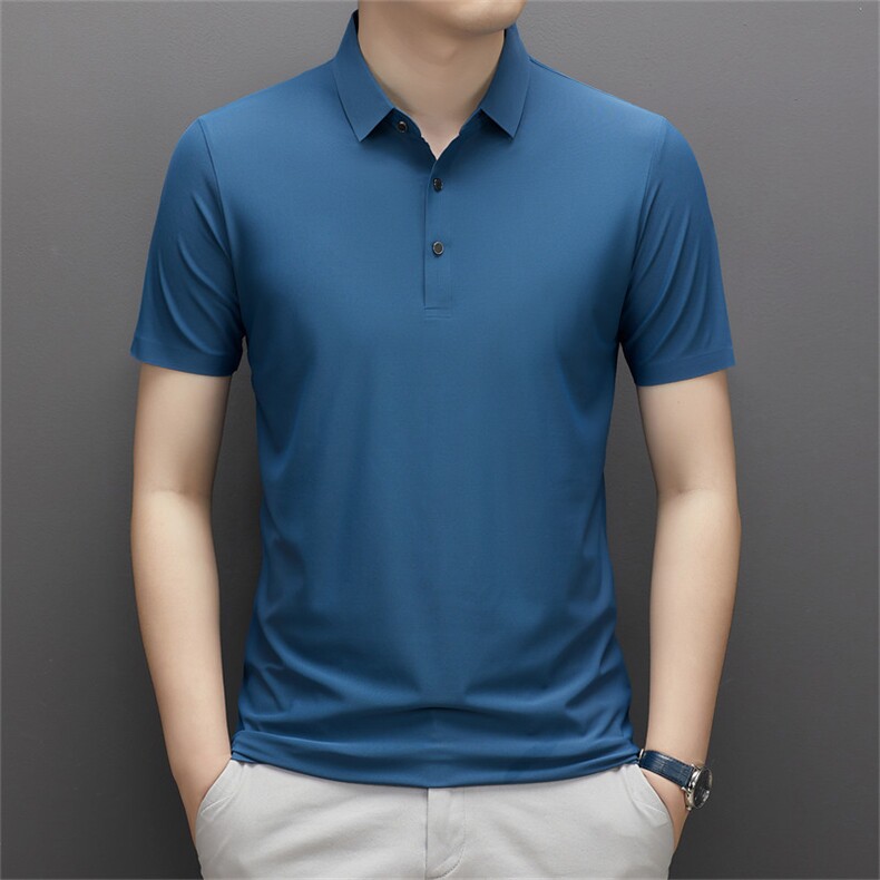 polo衫男士t恤短袖翻领中年时尚商务男夏季体恤衫SQ68387-P48,男装Polo衫,星座1105-3