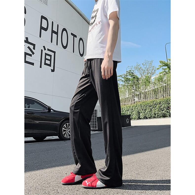 XK462-P38夏季新款西裤前腿内拼片微喇休闲裤,男装休闲裤,电商A178