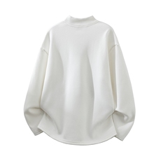 现货/新款重磅半高领刺绣德绒长袖B219A-DR2509-P25/DR2509JR-P35，男装卫衣，电商B219A