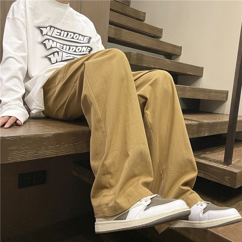 拖地休闲纯棉舒适百搭显高显瘦拖地长裤休闲时尚宽松K670特批35,男装休闲裤,星座718-1