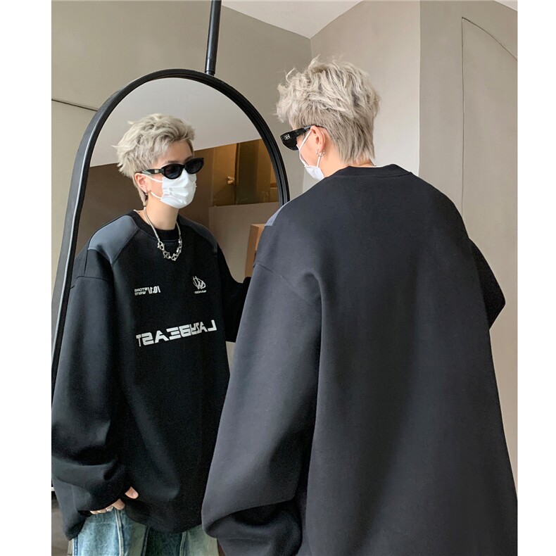 主推美式街头赛车服长袖情侣卫衣外套宽松上衣男H1002P58,女装短外套,电商A341
