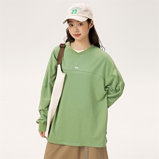 2025秋季新款男装日系潮牌假两件宽松卫衣休闲外套WY606-F55，女装短外套，电商A101（原外27）